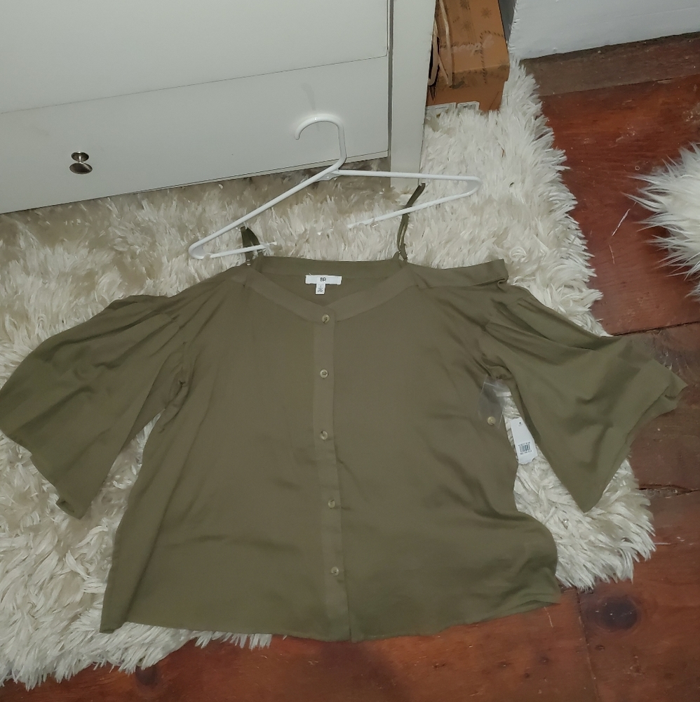 BP olive green top